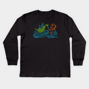 Water is Life, Life is Joy Kids Long Sleeve T-Shirt